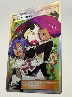 Jesse And James Full Art Trainer Card 68/68 Pokemon TCG Hidden Fates NM - Image 3