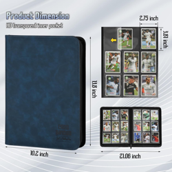 Trading Card Binder, Premium 9 Pocket Double Sided 540 Pocket PU Card Collection - Image 3