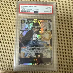 One Piece Card Sabo PSA10 SR Comic Parallel Super Rare Collector Item - Image 1