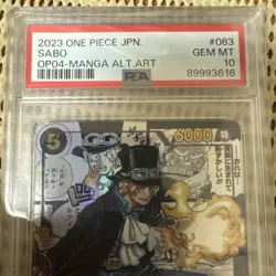 One Piece Card Sabo PSA10 SR Comic Parallel Super Rare Collector Item - Image 3