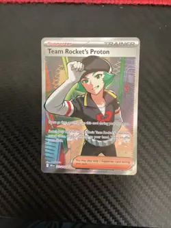 Team Rocket's Proton 227/182 Ultra Rare Holo Pokemon TCG Card Destined Rivals NM - Image 1