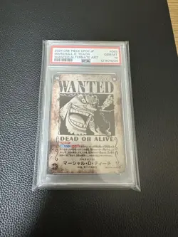 One Piece Card Blackbeard PSA10 SP Parallel Wanted Poster Rare Collectible - Image 1