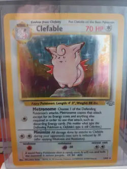 Clefable 1/64 Pokemon Card Jungle Holo WOTC 1999 LP Rare - Image 2