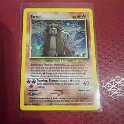 Pokemon Entei Neo Revelation TCG Holo Unlimited Rare Card 6/64 NM Condition - Image 1