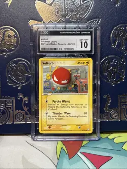 CGC 10 Voltorb EX Team Rocket Returns 80/109 Pokemon Card 2004 - Image 1