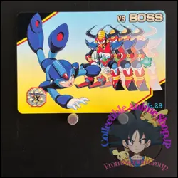 Mega MAN X Card 29 Boomer Kuwanger CAPCOM BANDAI JAPAN Japanese 1993 Rockman - Image 1