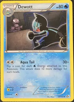 Dewott 38/113 Legendary Treasures Regular - Pokemon Card - Image 1
