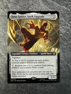 Iron Spider, Stark Upgrade (Extended Art) Marvel's Spider-Man Regular NM - MTG - Image 1