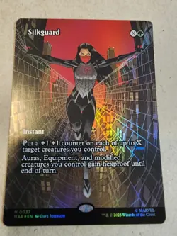 Silkguard - #37 Foil (Borderless) Marvel Universe Eternal-Legal - Mtg - Image 1