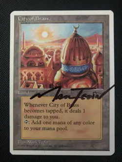 MTG Chronicles CITY OF BRASS Artist Proof WOW not arabian nights - Image 2