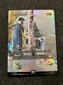 Magic MTG - Rest in Peace (Borderless) Foil - Spider-Man Marvel Universe - Image 1