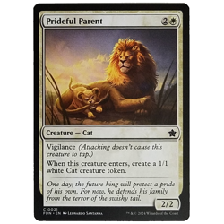 x1 Prideful Parent FDN MTG M/NM White Common Creature Cat Foundations TCG CCG - Image 1