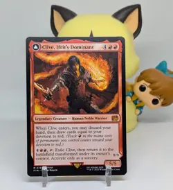 Clive, Ifrits Dominant / Ifrit, Warden Of Inferno 🔥NM🔥 Final Fantasy MTG #133 - Image 1
