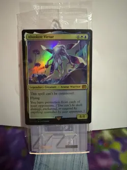 MTG Final Fantasy Absolute Virtue Foil Prerelease Stamped Promo Sealed - Image 1