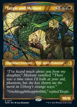 1 x Yargle and Multani - Showcase - March of the Machine - Heavy Play - MTG - Image 1