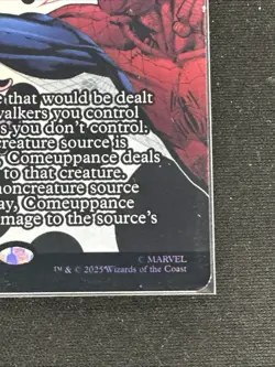 Comeuppance Borderless FOIL MTG Spider-Man NM-M 0001 - Image 3