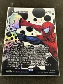 Comeuppance Borderless FOIL MTG Spider-Man NM-M 0001 - Image 4
