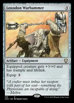 1 x Loxodon Warhammer - Commander: Phyrexia: All Will Be One - NM-Mint - MTG - Image 1