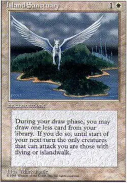1 x Island Sanctuary - Fourth Edition - NM-Mint - MTG - Image 1