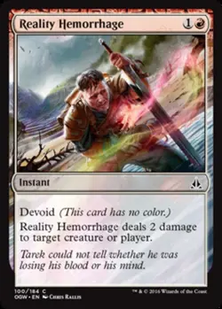 1 x Reality Hemorrhage - Foil - Oath of the Gatewatch - NM-Mint - MTG - Image 1