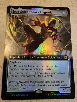 Iron Spider, Stark Upgrade - #279 Foil (Extended Art) Marvel's Spider-Man - Mtg - Image 1