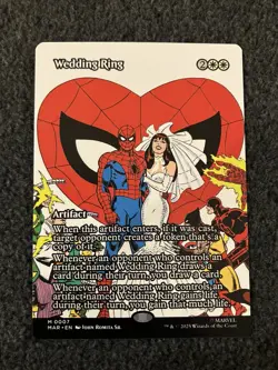 Magic MTG - Wedding Ring (Borderless) - Spider-Man Marvel Universe - Image 1