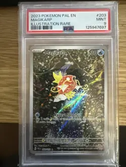 2023 POKEMON PAL EN-PALDEA EVOLVED ILLUSTRATION RARE #203 MAGIKARP PSA 9 - Image 1