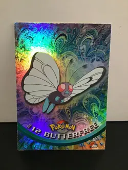 Topps Pokemon TV Animation Edition Series 1 Rainbow Foil #12 Butterfree - Image 1