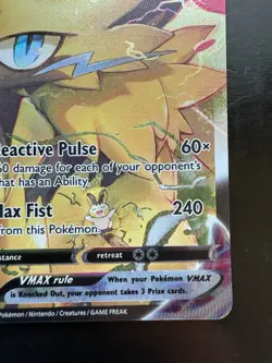 Pokemon Zeraora VMAX GG42/GG70 Crown Zenith: Galarian Gallery Holo (NM) - Image 5