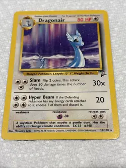 Dragonair 22/130 Rare Base Set 2 - Pokemon LP-MINT PACK FRESH! - Image 1