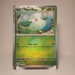 Pokemon TCG Cottonee 007/131 Prismatic Evolutions Holo Poke Ball Pattern NM - Image 1