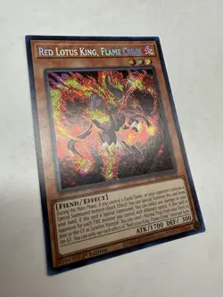Yugioh TCG Red Lotus King, Flame Crime BLTR-EN028 Secret Rare - Image 3