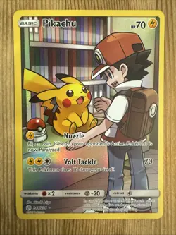 Pikachu - 241/236 - Pokemon Cosmic Eclipse Sun & Moon Secret Rare Card NM #2 - Image 1