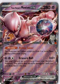 Team Rocket's Mewtwo ex Promo SV: Scarlet & Violet Promo Cards 216 NM - Image 1