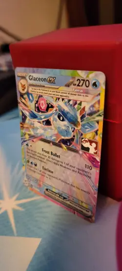 Glaceon Ex Prize Pack Series 7 Prismatic Evolutions Card Holo Stamped - Image 3