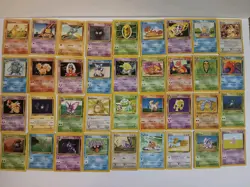 Pokemon 47 Card Lot 1999-2000 Release of Vintage Cards, Includes Duplicates - Image 1