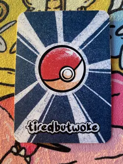 Pokemon Parody Cards by Tiredbutwoke, v1 / Set 1 - Pikachu Holographic Card - Image 2