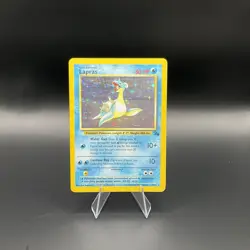 1999 Pokemon TCG Lapras Fossil Holo Unlimited Rare Card 10/62 - Image 1