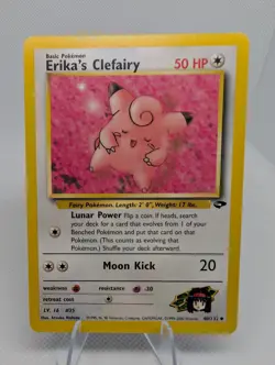 Erika's Clefairy 40/132 Reg. Gym Challenge Pokemon TCG Card - LP - Image 1