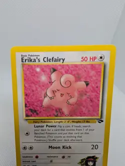 Erika's Clefairy 40/132 Reg. Gym Challenge Pokemon TCG Card - LP - Image 2