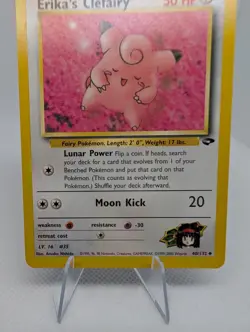 Erika's Clefairy 40/132 Reg. Gym Challenge Pokemon TCG Card - LP - Image 3