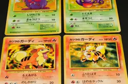 Pokemon card old back Japanese vintage set 4 Blaine Growlithe Ekans Venonat - Image 5