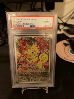 Pokemon TCG Kecleon Card PSA 10 Surging Sparks Illustration 213/191 - Image 1