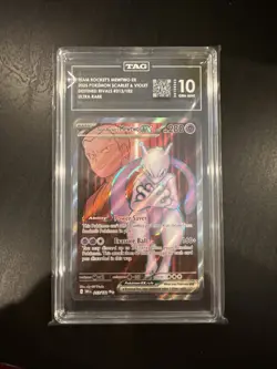 Team Rockets Mewtwo EX 213/182 Sv10: Destined Rivals Holo Card TAG 10 - Image 1