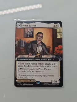 Magic the Gathering MTG Peter Parker Amazing Spider-Man Promo Card ARTIST SIGNED - Image 2