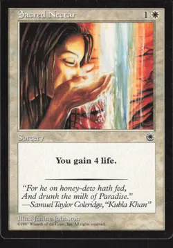 Magic The Gathering Portal # Sacred Nectar MTG Card TCCCX - Image 1