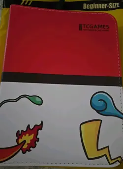 POKEMON TCGAMES beginner-size 3 ring Binder 440 Pocket Top Loader Card New - Image 1