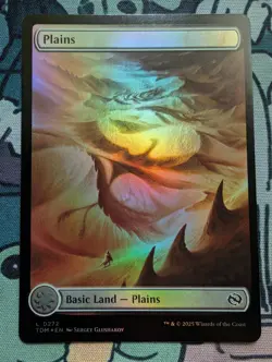 Plains (0272) Tarkir: Dragonstorm (Full Art) Foil - NM #272 MTG - Image 1