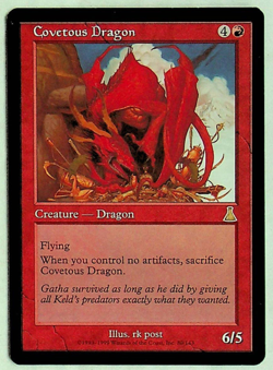 Covetous Dragon - Urza's Destiny - 1999 - Magic the Gathering - Image 1