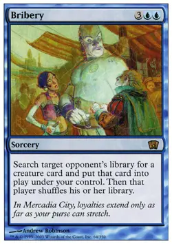 MTG Bribery, Eighth Edition, Damaged, English - Image 1